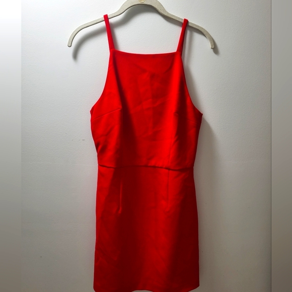 French Connection red Square neck dress size 6 - Picture 2 of 8